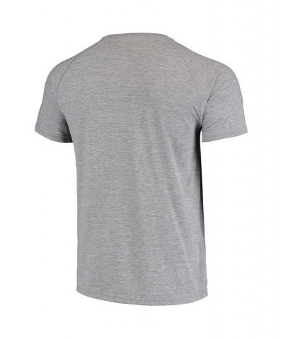 Men's Heathered Gray Nebraska Huskers Sideline Spiral Climalite Raglan T-shirt $13.94 T-Shirts