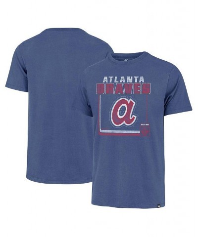 Men's Royal Atlanta Braves Borderline Franklin T-shirt $18.45 T-Shirts