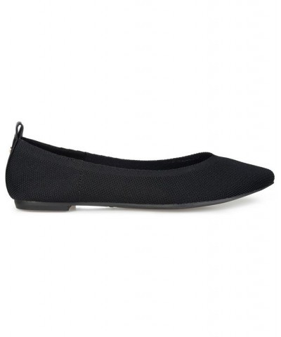 Women's Veata Soft Knit Flats Black $40.79 Shoes