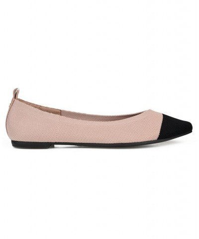 Women's Veata Soft Knit Flats Black $40.79 Shoes