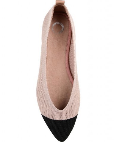 Women's Veata Soft Knit Flats Black $40.79 Shoes