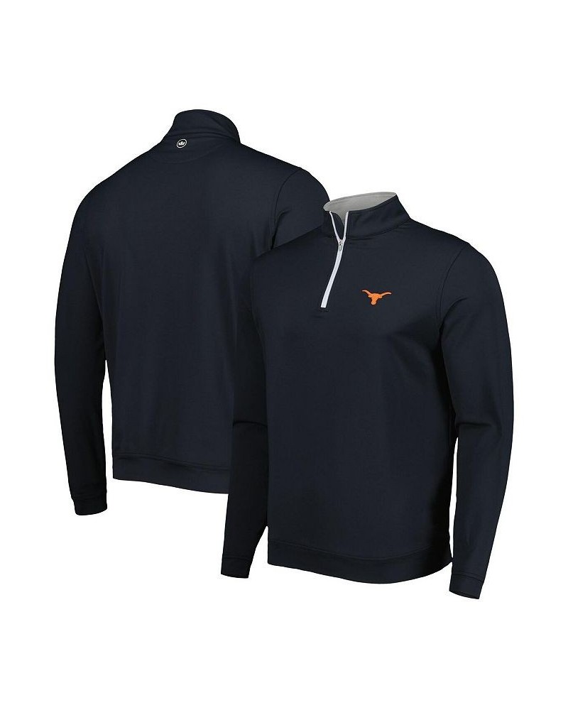 Men's Black Texas Longhorns Stack Essential Fleece Quarter-Zip Sweatshirt $40.49 Sweatshirt