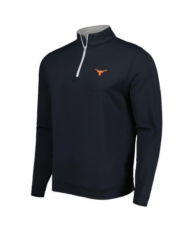 Men's Black Texas Longhorns Stack Essential Fleece Quarter-Zip Sweatshirt $40.49 Sweatshirt