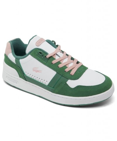 Women's T-Clip Leather and Suede Casual Sneakers Multi $49.20 Shoes