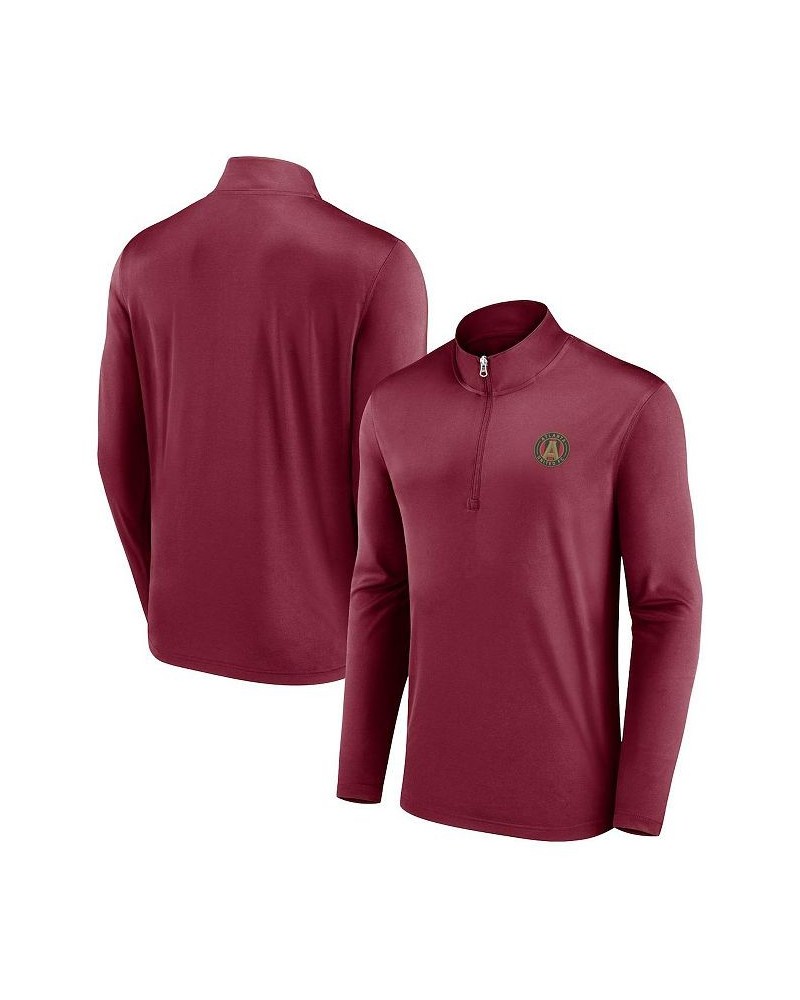 Men's Red Atlanta United FC Underdog Mindset Quarter-Zip Jacket $35.69 Jackets