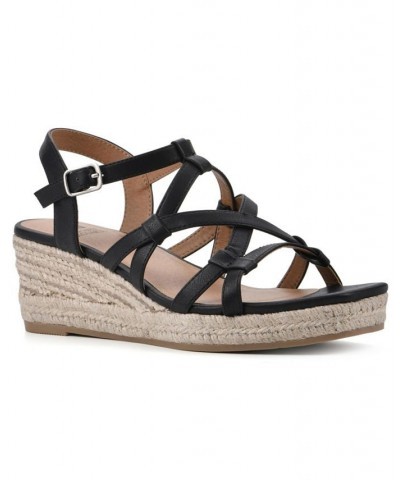 Women's Swayze Wedge Sandals Brown $38.27 Shoes