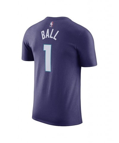 Men's Brand LaMelo Ball Purple Charlotte Hornets 2022/23 Statement Edition Name and Number T-shirt $18.35 T-Shirts