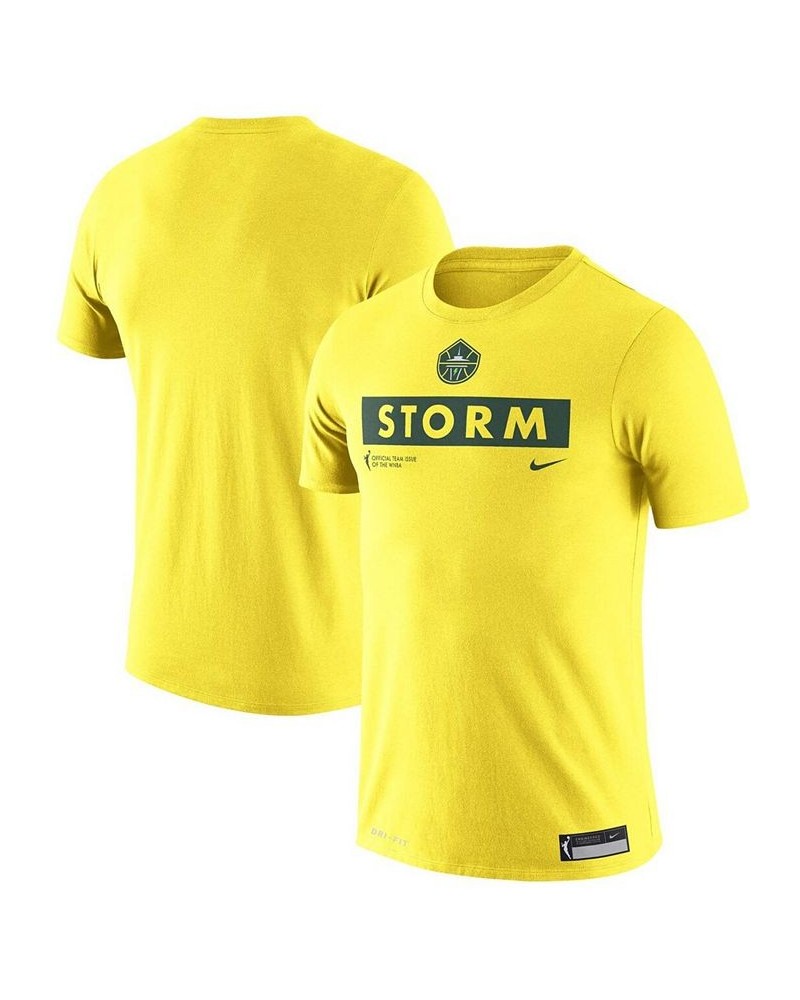 Men's Yellow Seattle Storm Practice T-shirt $19.79 T-Shirts