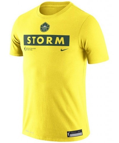 Men's Yellow Seattle Storm Practice T-shirt $19.79 T-Shirts