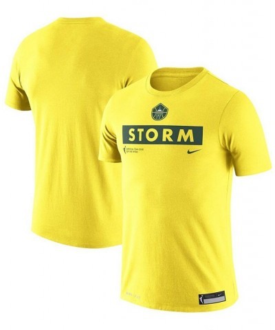 Men's Yellow Seattle Storm Practice T-shirt $19.79 T-Shirts