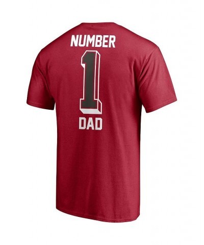 Men's Red Tampa Bay Buccaneers 1 Dad T-shirt $20.39 T-Shirts