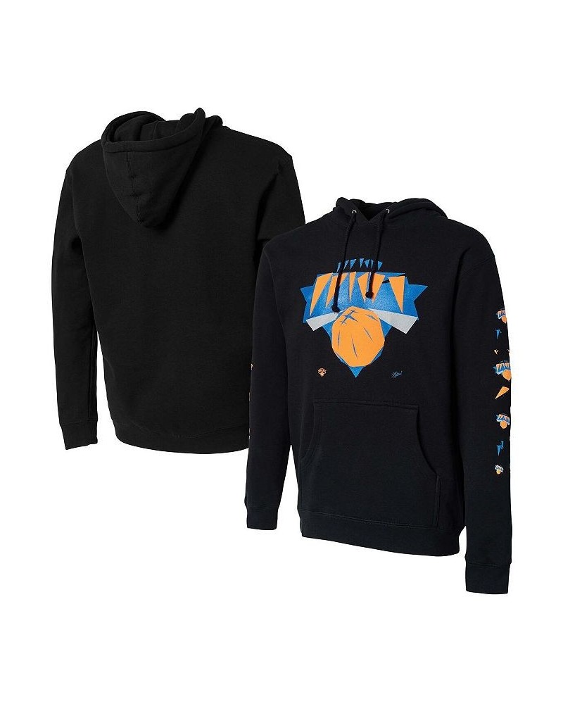 Men's NBA x Naturel Black New York Knicks No Caller ID Pullover Hoodie $48.00 Sweatshirt