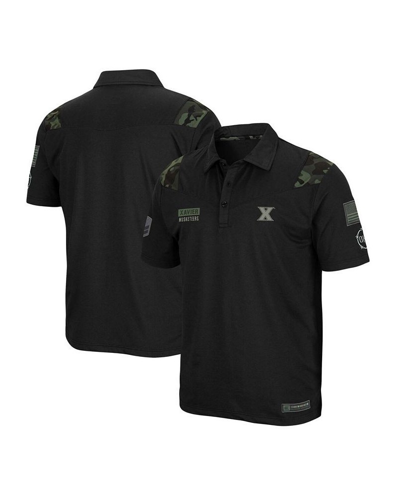 Men's Black Xavier Musketeers OHT Military Inspired Appreciation Sierra Polo $33.59 Polo Shirts