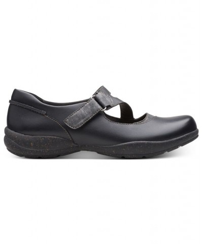 Women's Roseville Jane Comfort Flats Black $50.00 Shoes