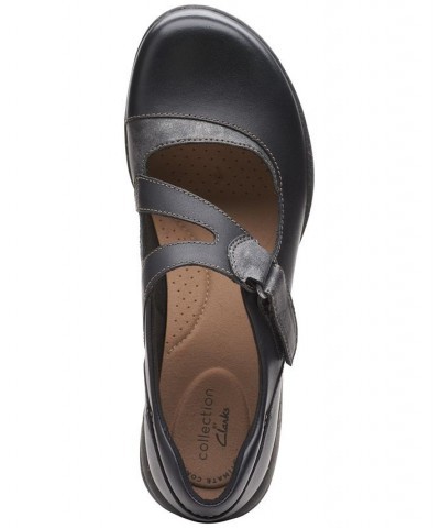 Women's Roseville Jane Comfort Flats Black $50.00 Shoes