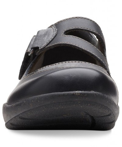 Women's Roseville Jane Comfort Flats Black $50.00 Shoes