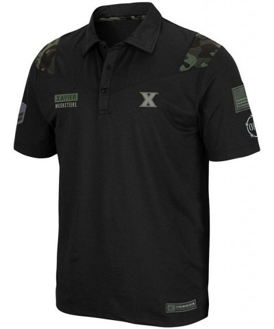 Men's Black Xavier Musketeers OHT Military Inspired Appreciation Sierra Polo $33.59 Polo Shirts