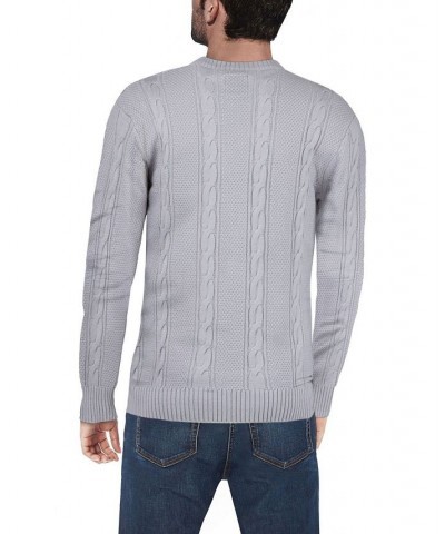 Men's Cable Knit Sweater Lilac Hint $23.00 Sweaters