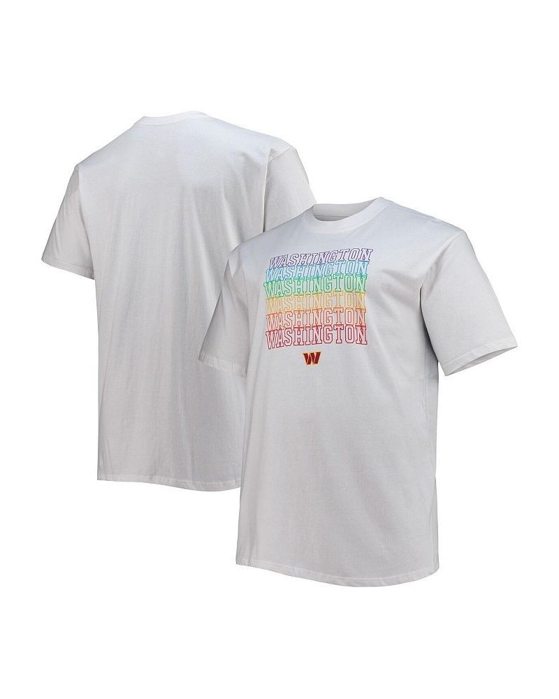 Men's Branded White Washington Commanders Big and Tall City Pride T-shirt $21.41 T-Shirts