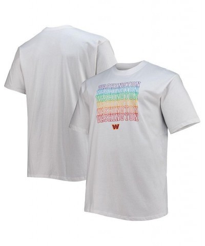 Men's Branded White Washington Commanders Big and Tall City Pride T-shirt $21.41 T-Shirts