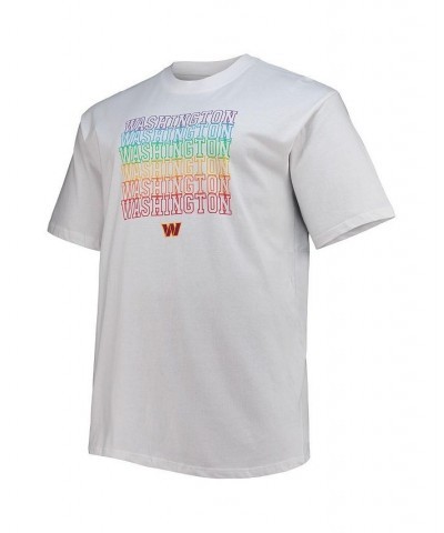 Men's Branded White Washington Commanders Big and Tall City Pride T-shirt $21.41 T-Shirts