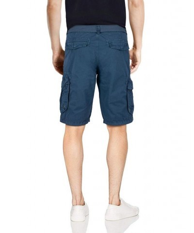 Men's Big and Tall Belted Double Pocket Cargo Shorts PD06 $27.90 Shorts