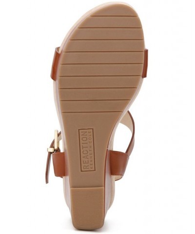 Women's Cami Wedge Sandals Brown $33.98 Shoes