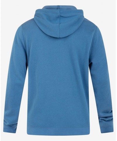 Men's Icon Chest Logo Full Zip Hooded Sweatshirt Medium Blue $34.45 Sweatshirt