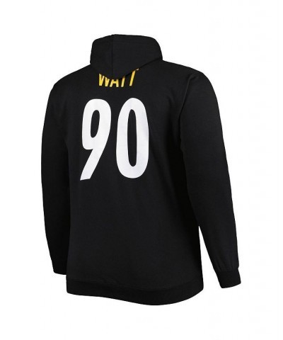 Men's T.J. Watt Black Pittsburgh Steelers Big and Tall Fleece Name and Number Pullover Hoodie $43.34 Sweatshirt