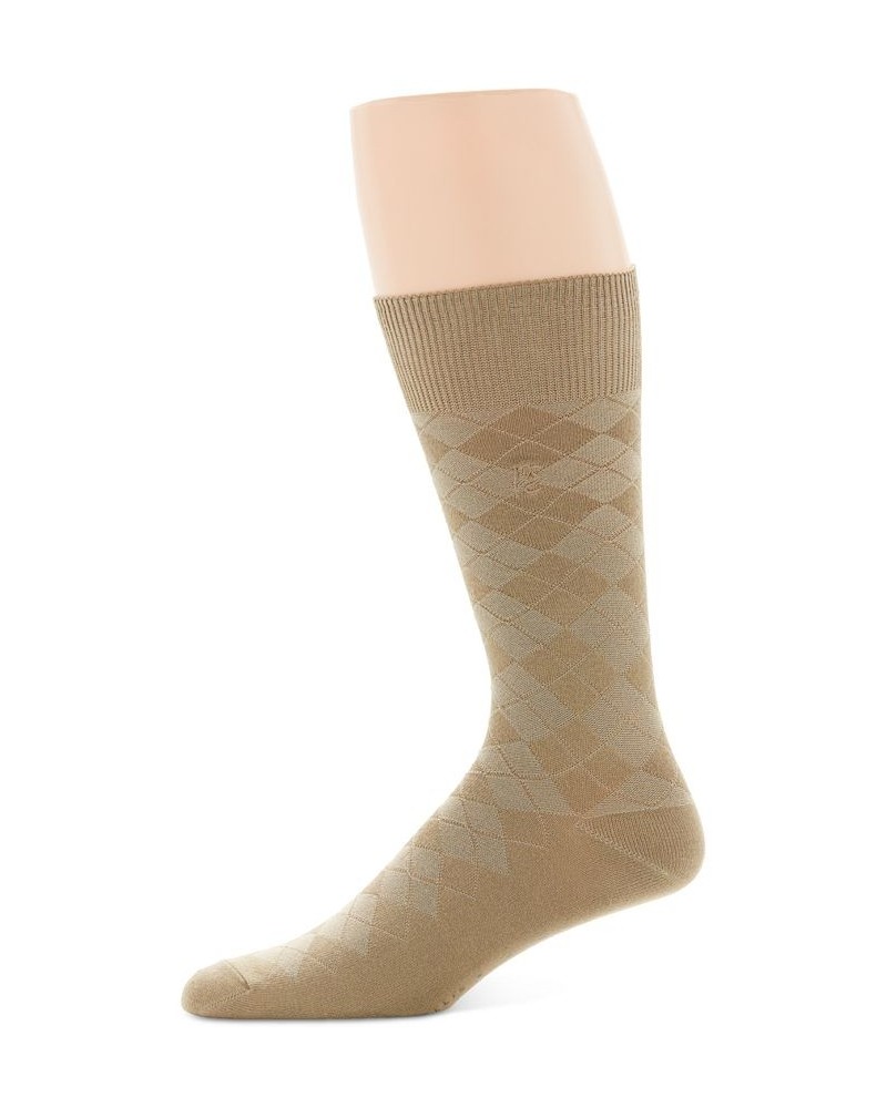 Perry Ellis Men's Socks, Diamond Single Pack Khaki $12.00 Socks