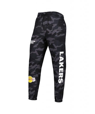 Men's Black, Camo Los Angeles Lakers Tonal Joggers $27.90 Pants