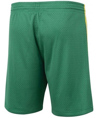 Men's Green Seattle Supersonics Hardwood Classics Logo Swingman Shorts $43.20 Shorts