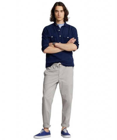 Men's Stretch Classic-Fit Polo Prepster Pants Gray $38.75 Pants