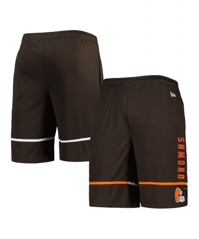 Men's Brown Cleveland Browns Combine Authentic Rusher Training Shorts $28.59 Shorts