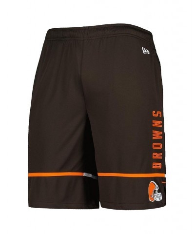 Men's Brown Cleveland Browns Combine Authentic Rusher Training Shorts $28.59 Shorts