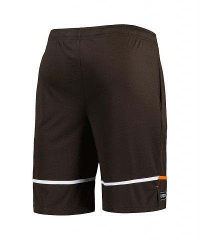 Men's Brown Cleveland Browns Combine Authentic Rusher Training Shorts $28.59 Shorts