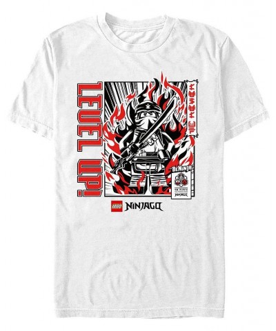 Men's Lego Ninjago Level Up Ninja Short Sleeve T-shirt White $20.99 T-Shirts