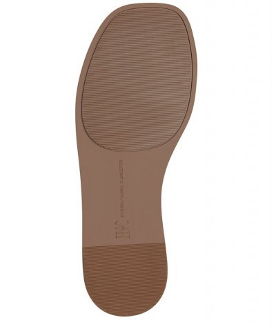 Pelle Flat Slide Sandals Tan/Beige $29.89 Shoes