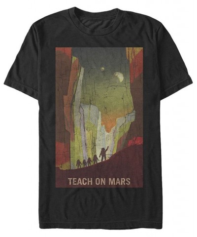 NASA Men's Teach On Mars Poster Short Sleeve T- shirt Black $16.80 T-Shirts