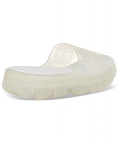 Women's Jella Clear Slide Sandals White $43.00 Shoes