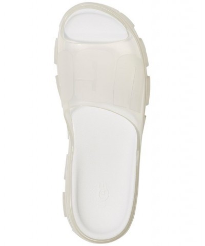 Women's Jella Clear Slide Sandals White $43.00 Shoes