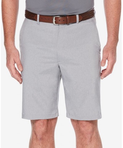 Men's Flat Front Heather Golf Shorts with Active Waistband Gray $20.16 Shorts