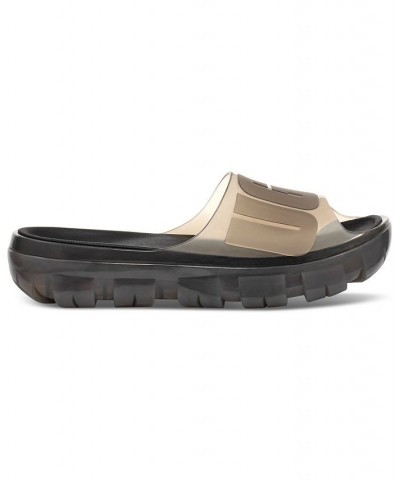 Women's Jella Clear Slide Sandals White $43.00 Shoes