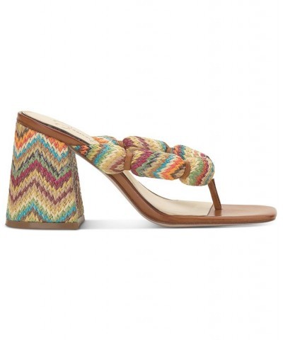 Women's Olimpio Square-Toe Slip-On Thong Sandals Multi $42.57 Shoes