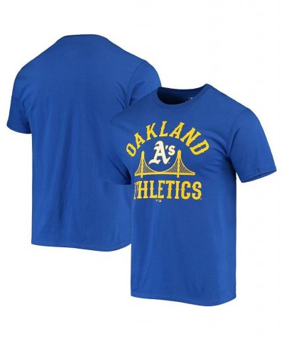 Men's Blue Oakland Athletics Warriors Night T-shirt $13.76 T-Shirts