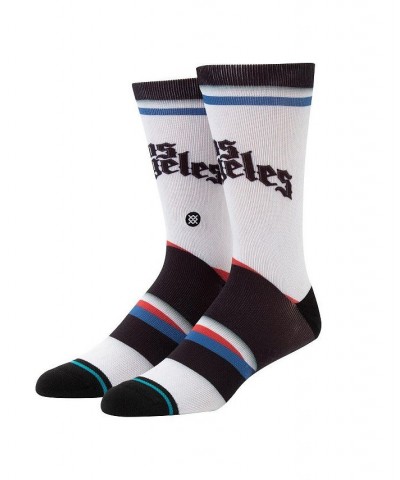 Men's Black La Clippers 2019 and 20 City Edition Elite Crew Socks $15.95 Socks