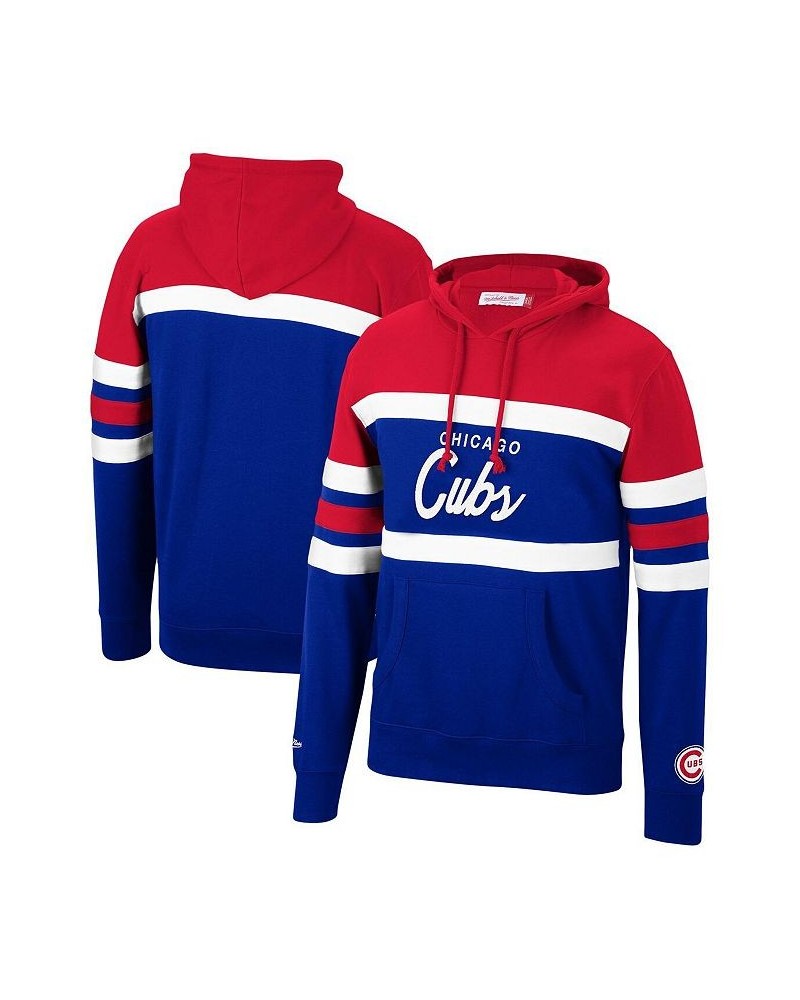 Men's Royal, Red Chicago Cubs Head Coach Pullover Hoodie $40.80 Sweatshirt