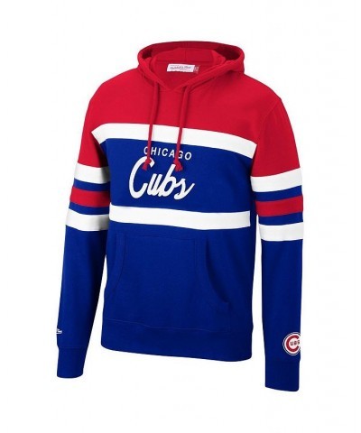 Men's Royal, Red Chicago Cubs Head Coach Pullover Hoodie $40.80 Sweatshirt