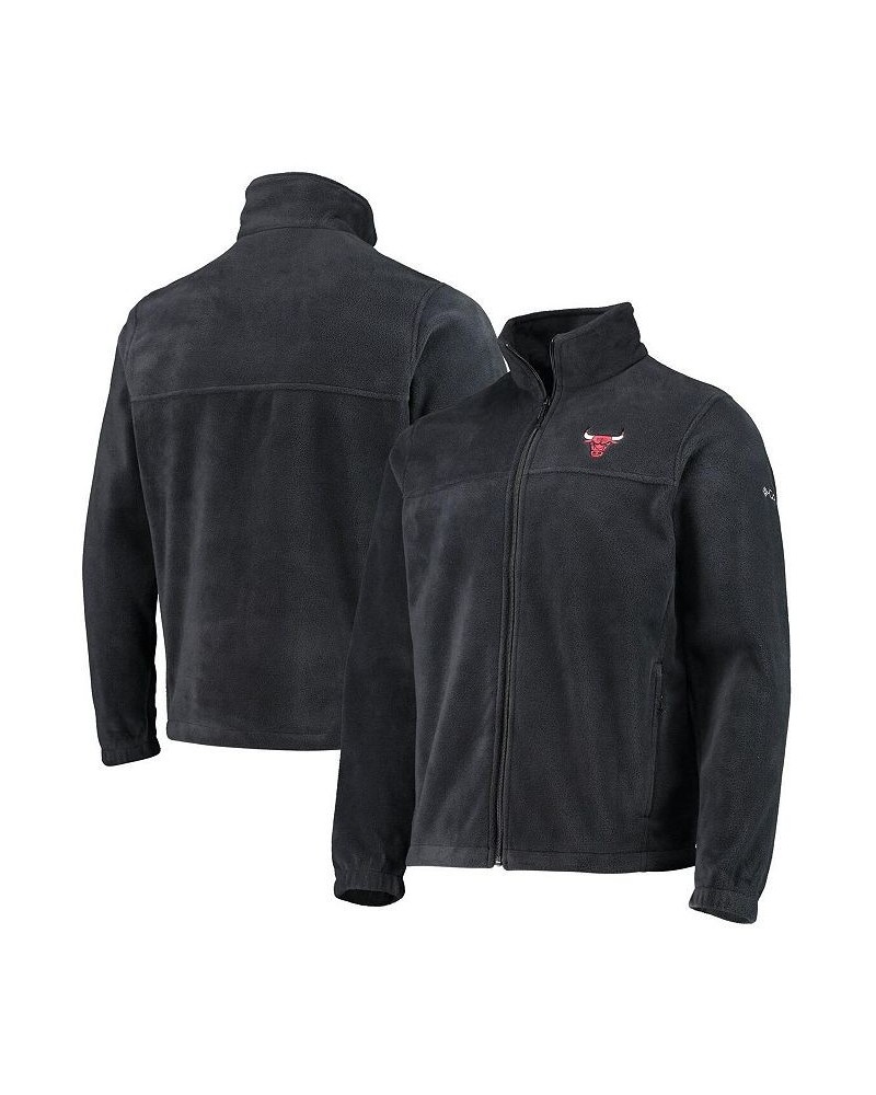 Men's Black Chicago Bulls Flanker Full-Zip Jacket $38.00 Jackets