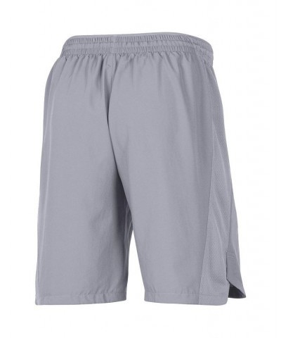 Men's Gray Wisconsin Badgers 2021 Sideline Woven Shorts $23.65 Shorts